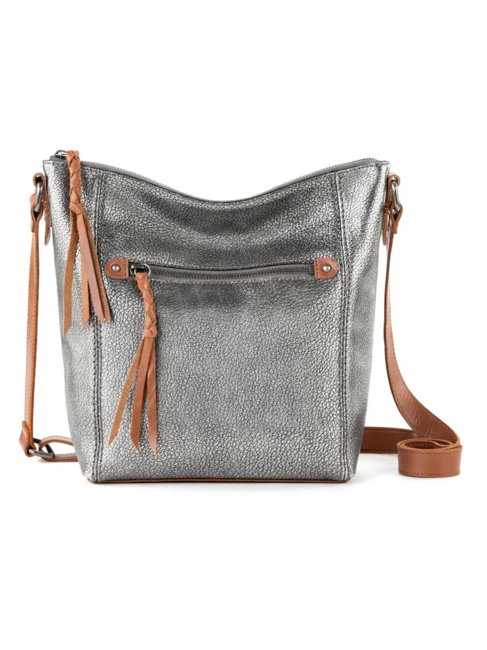 The Sak Ashland Crossbody Handbag dark Silver